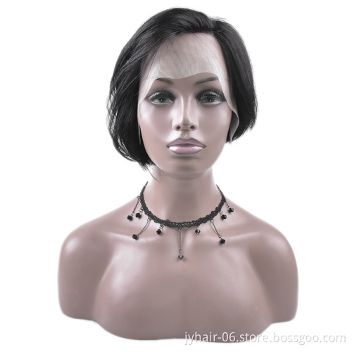 Wholeslae Factory Price Short Pixie Cut  Wig Human Hair Lace Front Wigs For Black Woman